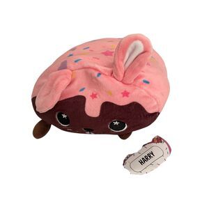 Moosh Moosh Bunny Stuffed Plush Toy Pink Brown Soft Buddies